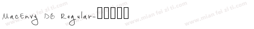 MacEnvy DB Regular字体转换